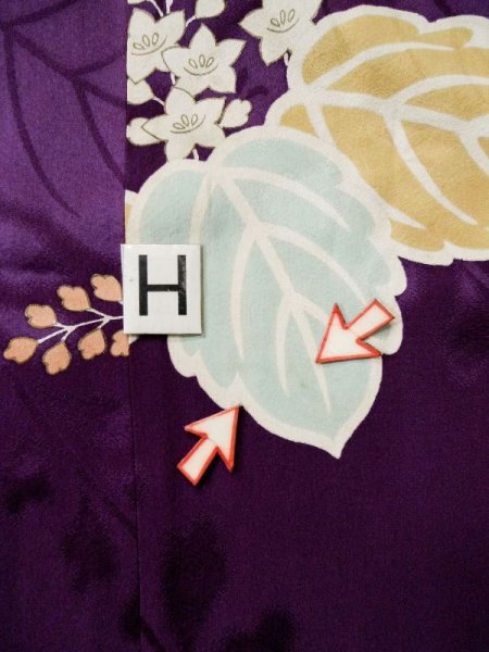 画像27: L0421S  道行 女性用着物 レア シルク(正絹) 薄い  ピンク, 桐 【中古】 【USED】 【リサイクル】 ★★★☆☆ (27)