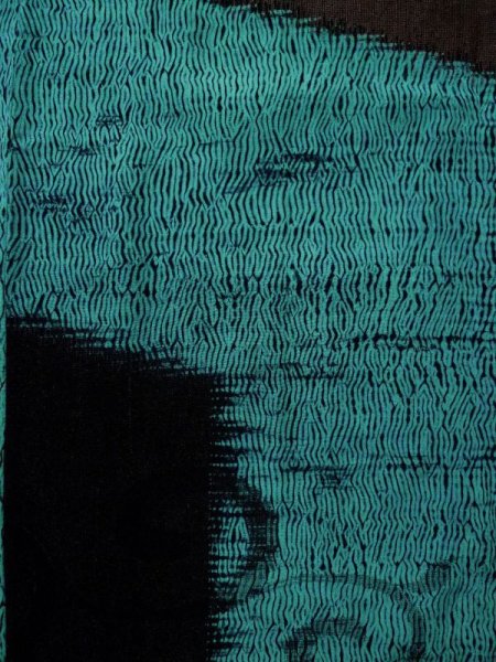 画像5: L0421T  道行 女性用着物 他ダメージ シルク(正絹) クリーミーな シャーベット グレー(灰色), 唐草 【中古】 【USED】 【リサイクル】 ★☆☆☆☆ (5)