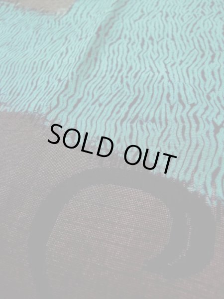 画像10: L0421T  道行 女性用着物 他ダメージ シルク（正絹） クリーミーな シャーベット グレー（灰色）, 唐草 【中古】 【USED】 【リサイクル】 ★☆☆☆☆ (10)