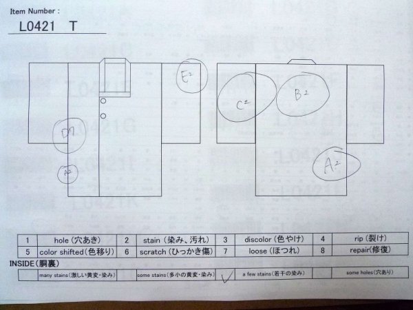 画像15: L0421T  道行 女性用着物 他ダメージ シルク(正絹) クリーミーな シャーベット グレー(灰色), 唐草 【中古】 【USED】 【リサイクル】 ★☆☆☆☆ (15)