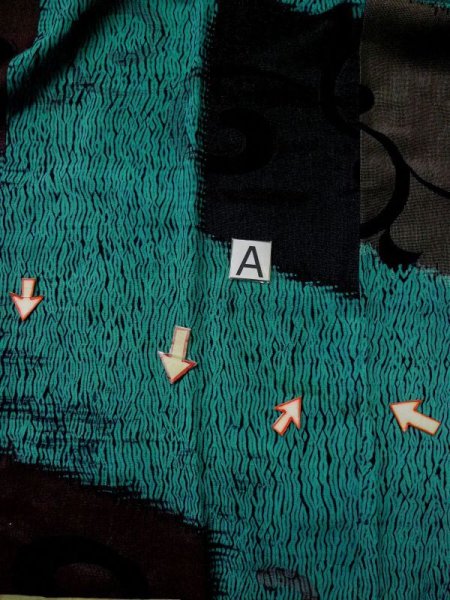 画像16: L0421T  道行 女性用着物 他ダメージ シルク(正絹) クリーミーな シャーベット グレー(灰色), 唐草 【中古】 【USED】 【リサイクル】 ★☆☆☆☆ (16)