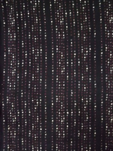 画像3: L0426B  小紋 女性用着物  シルク(正絹)   黒, 小さな点々 【中古】 【USED】 【リサイクル】 ★☆☆☆☆ (3)