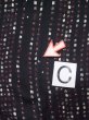 画像15: L0426B  小紋 女性用着物  シルク（正絹）   黒, 小さな点々 【中古】 【USED】 【リサイクル】 ★☆☆☆☆ (15)