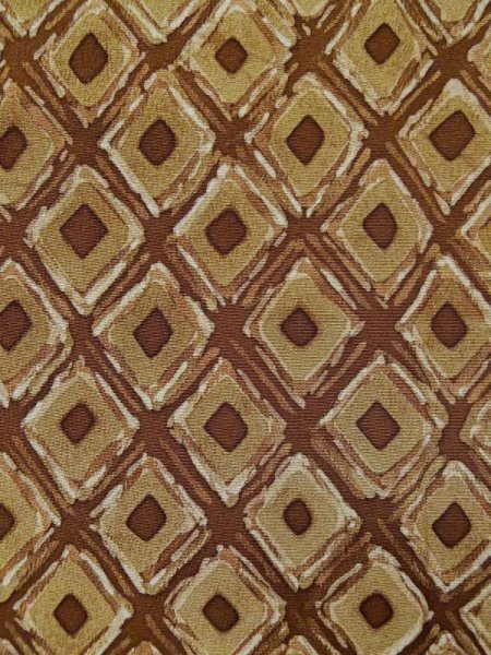 画像5: L0426L  小紋 女性用着物  シルク(正絹) ペール 赤み 茶色, 菱 【中古】 【USED】 【リサイクル】 ★★★☆☆ (5)