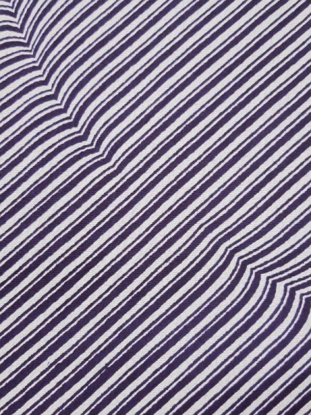 画像7: L0426O  小紋 女性用着物  シルク(正絹) 紫み  青, 線 【中古】 【USED】 【リサイクル】 ★★☆☆☆ (7)