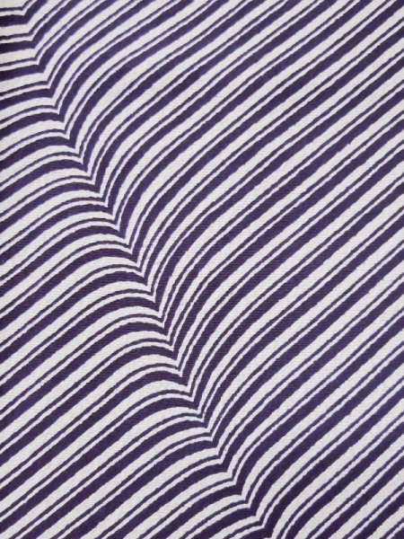 画像8: L0426O  小紋 女性用着物  シルク(正絹) 紫み  青, 線 【中古】 【USED】 【リサイクル】 ★★☆☆☆ (8)