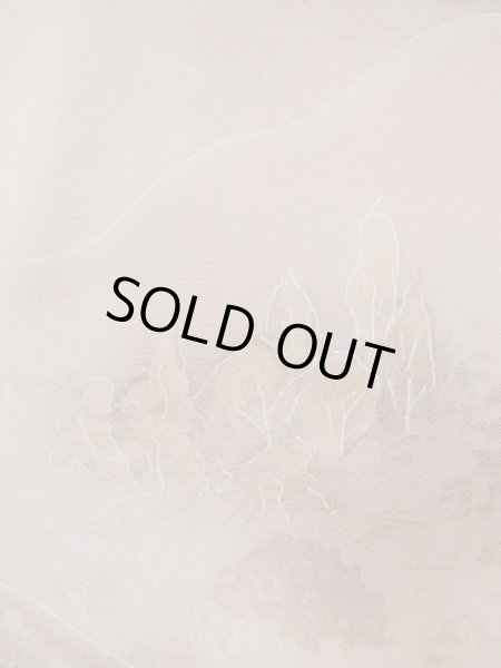 画像6: L0426P  小紋 女性用着物  シルク(正絹) ペール グレイッシュ ピンク, 木 【中古】 【USED】 【リサイクル】 ★★☆☆☆ (6)