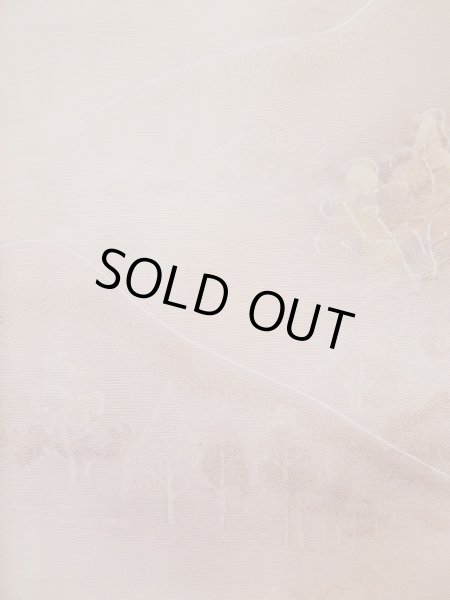 画像7: L0426P  小紋 女性用着物  シルク(正絹) ペール グレイッシュ ピンク, 木 【中古】 【USED】 【リサイクル】 ★★☆☆☆ (7)