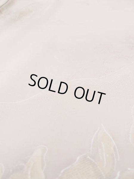 画像12: L0426P  小紋 女性用着物  シルク(正絹) ペール グレイッシュ ピンク, 木 【中古】 【USED】 【リサイクル】 ★★☆☆☆ (12)