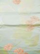 画像3: L0427R 名古屋帯 女性用着物 シルク（正絹） ペール ライト ティール（青緑） 花 【中古】 【USED】 【リサイクル】 ★★★☆☆ (3)