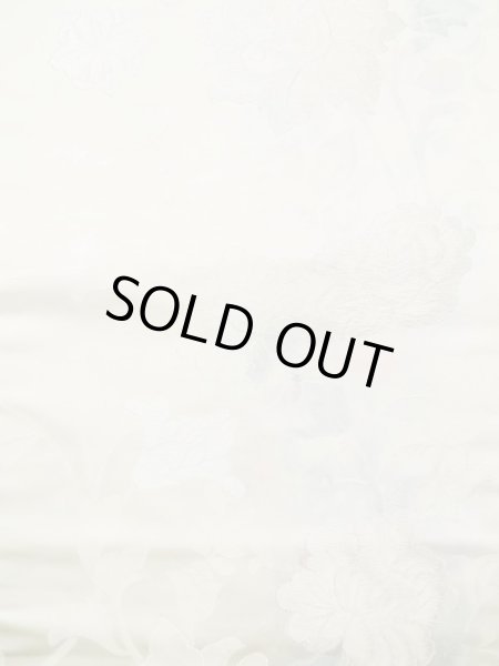 画像3: L0427S 名古屋帯 女性用着物 シルク（正絹）   オフ　ホワイト 花 【中古】 【USED】 【リサイクル】 ★★★☆☆ (3)