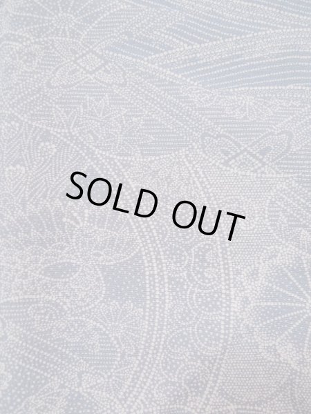 画像9: L0511C  L0511C 訪問着 女性用着物  シルク(正絹) 淡い 青み 藤色, 菊 【中古】 【USED】 【リサイクル】 ★★★☆☆ (9)