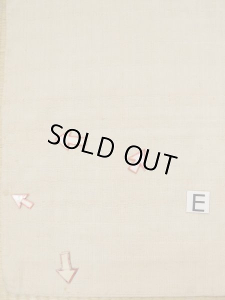 画像21: L0511G  L0511G 訪問着 女性用着物 トンボ柄、ほつれ、裂けあり、ウールと麻のような手触りです。 不明   ベージュ, 草 【中古】 【USED】 【リサイクル】 ★☆☆☆☆ (21)