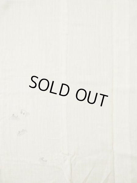 画像5: L0511H  L0511H 訪問着 女性用着物 穴あきあり、珍しい蟹柄、ウールと麻のような手触り。 不明   オフ ホワイト,  【中古】 【USED】 【リサイクル】 ★☆☆☆☆ (5)