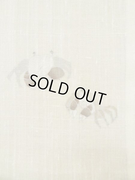 画像7: L0511H  L0511H 訪問着 女性用着物 穴あきあり、珍しい蟹柄、ウールと麻のような手触り。 不明   オフ ホワイト,  【中古】 【USED】 【リサイクル】 ★☆☆☆☆ (7)