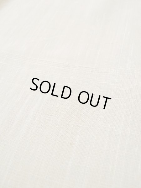 画像13: L0511H  L0511H 訪問着 女性用着物 穴あきあり、珍しい蟹柄、ウールと麻のような手触り。 不明   オフ ホワイト,  【中古】 【USED】 【リサイクル】 ★☆☆☆☆ (13)