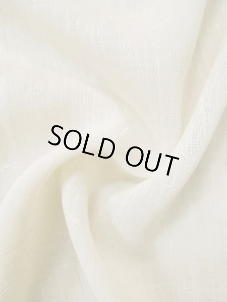 画像14: L0511H  L0511H 訪問着 女性用着物 穴あきあり、珍しい蟹柄、ウールと麻のような手触り。 不明   オフ ホワイト,  【中古】 【USED】 【リサイクル】 ★☆☆☆☆ (14)