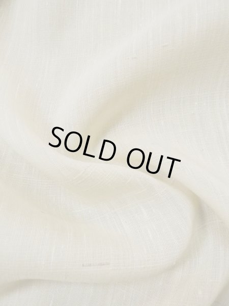 画像15: L0511H  L0511H 訪問着 女性用着物 穴あきあり、珍しい蟹柄、ウールと麻のような手触り。 不明   オフ ホワイト,  【中古】 【USED】 【リサイクル】 ★☆☆☆☆ (15)