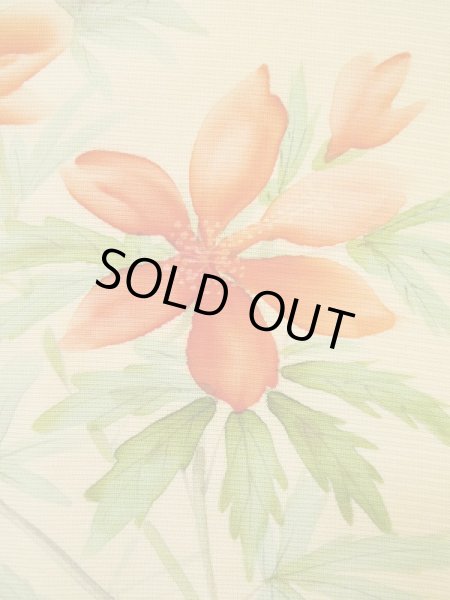 画像6: L0511J  L0511J 訪問着 女性用着物  シルク(正絹) 薄い 赤み 黄色, 花 【中古】 【USED】 【リサイクル】 ★★☆☆☆ (6)