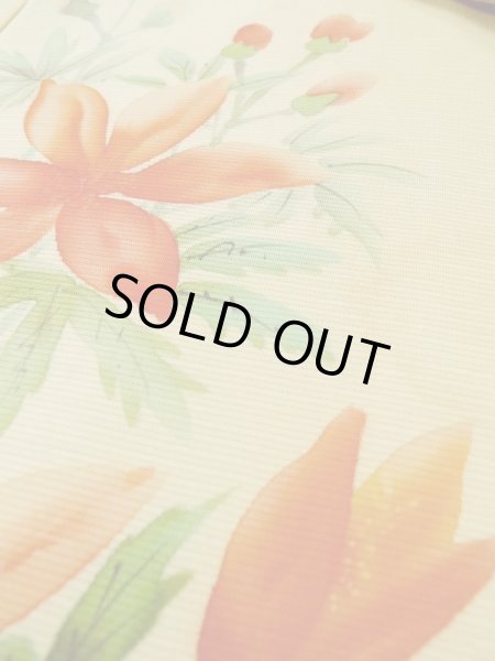 画像11: L0511J  L0511J 訪問着 女性用着物  シルク(正絹) 薄い 赤み 黄色, 花 【中古】 【USED】 【リサイクル】 ★★☆☆☆ (11)