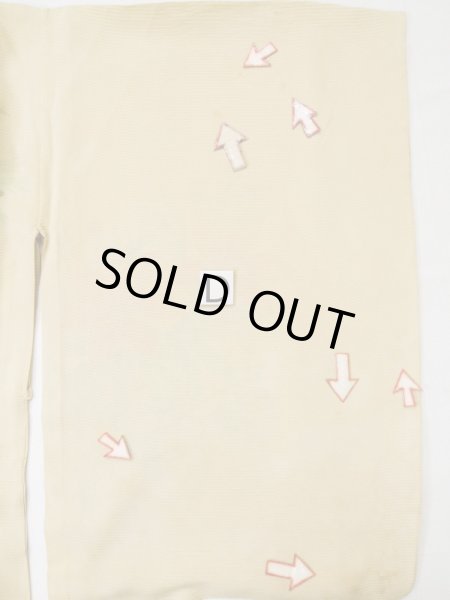 画像19: L0511J  L0511J 訪問着 女性用着物  シルク(正絹) 薄い 赤み 黄色, 花 【中古】 【USED】 【リサイクル】 ★★☆☆☆ (19)