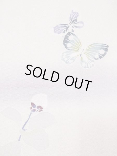 画像9: L0511Q  L0511Q 訪問着 女性用着物  シルク(正絹) 淡い 薄い 桃色, ぼたん 【中古】 【USED】 【リサイクル】 ★★★☆☆ (9)