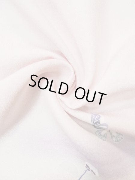 画像15: L0511Q  L0511Q 訪問着 女性用着物  シルク(正絹) 淡い 薄い 桃色, ぼたん 【中古】 【USED】 【リサイクル】 ★★★☆☆ (15)