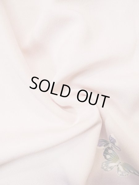 画像16: L0511Q  L0511Q 訪問着 女性用着物  シルク(正絹) 淡い 薄い 桃色, ぼたん 【中古】 【USED】 【リサイクル】 ★★★☆☆ (16)