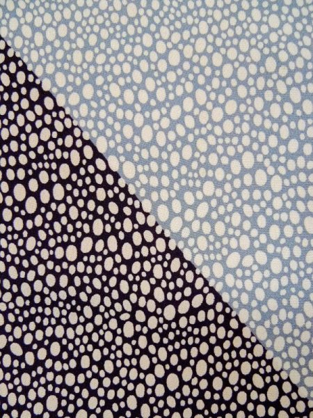 画像8: L0511T  L0511T 訪問着 女性用着物  シルク(正絹) 淡い 灰色がかった 水色, 小さな点々 【中古】 【USED】 【リサイクル】 ★★☆☆☆ (8)