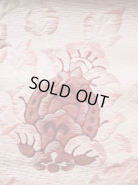 画像5: L0512D 名古屋帯 女性用着物 化繊 ペール  ピンク 唐花 【中古】 【USED】 【リサイクル】 ★★★★★ (5)