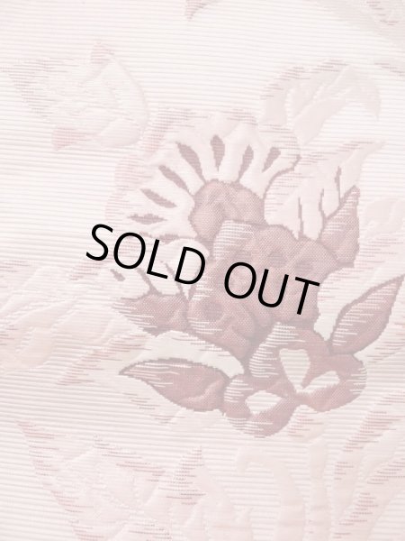 画像6: L0512D 名古屋帯 女性用着物 化繊 ペール  ピンク 唐花 【中古】 【USED】 【リサイクル】 ★★★★★ (6)