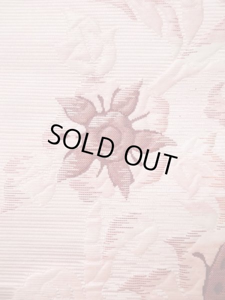 画像9: L0512D 名古屋帯 女性用着物 化繊 ペール  ピンク 唐花 【中古】 【USED】 【リサイクル】 ★★★★★ (9)