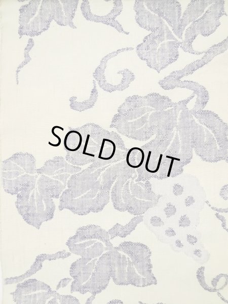 画像3: L0512K 名古屋帯 女性用着物 シルク(正絹)   オフ ホワイト つた 【中古】 【USED】 【リサイクル】 ★★★☆☆ (3)