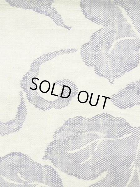 画像7: L0512K 名古屋帯 女性用着物 シルク(正絹)   オフ ホワイト つた 【中古】 【USED】 【リサイクル】 ★★★☆☆ (7)