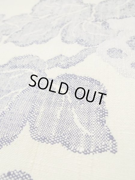 画像9: L0512K 名古屋帯 女性用着物 シルク(正絹)   オフ ホワイト つた 【中古】 【USED】 【リサイクル】 ★★★☆☆ (9)