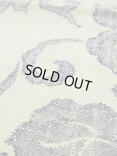 画像10: L0512K 名古屋帯 女性用着物 シルク(正絹)   オフ ホワイト つた 【中古】 【USED】 【リサイクル】 ★★★☆☆ (10)