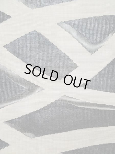 画像8: L0518I 八寸(袋名古屋)帯 女性用着物 シルク(正絹) 深い  オリーブ 抽象的模様 【中古】 【USED】 【リサイクル】 ★★☆☆☆ (8)