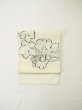 画像2: L0518N 袋帯 女性用着物 シルク（正絹）   オフ　ホワイト 葉 【中古】 【USED】 【リサイクル】 ★★☆☆☆ (2)