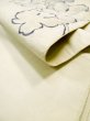 画像10: L0518N 袋帯 女性用着物 シルク（正絹）   オフ　ホワイト 葉 【中古】 【USED】 【リサイクル】 ★★☆☆☆ (10)