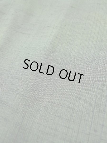 画像8: L0519B Mint  道中着 女性用着物  シルク(正絹) ダーク グレイッシュ グリーン(緑), 縞 【中古】 【USED】 【リサイクル】 ★★★★☆ (8)