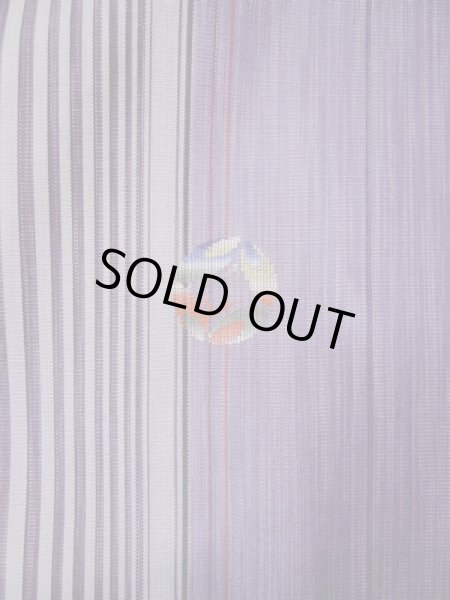 画像5: L0519D Mint  道中着 女性用着物  シルク(正絹)   藤, 蝶々 【中古】 【USED】 【リサイクル】 ★★★★☆ (5)