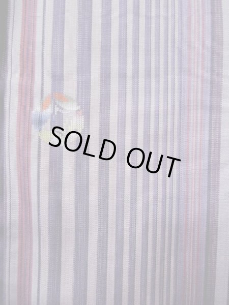 画像7: L0519D Mint  道中着 女性用着物  シルク(正絹)   藤, 蝶々 【中古】 【USED】 【リサイクル】 ★★★★☆ (7)