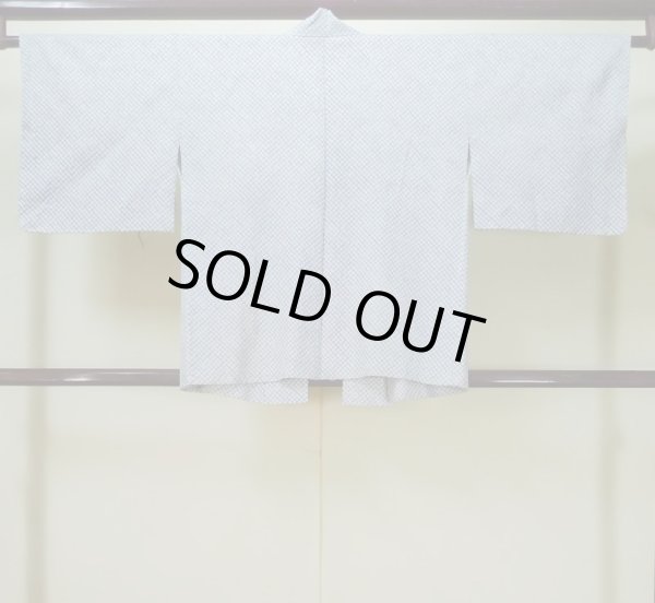 画像2: L0519E  道中着 女性用着物 衿が狭い シルク(正絹) ペール  水色, かのこ 【中古】 【USED】 【リサイクル】 ★★☆☆☆ (2)