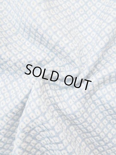 画像9: L0519E  道中着 女性用着物 衿が狭い シルク(正絹) ペール  水色, かのこ 【中古】 【USED】 【リサイクル】 ★★☆☆☆ (9)