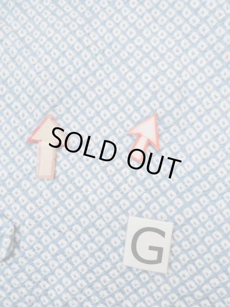 画像18: L0519E  道中着 女性用着物 衿が狭い シルク(正絹) ペール  水色, かのこ 【中古】 【USED】 【リサイクル】 ★★☆☆☆ (18)