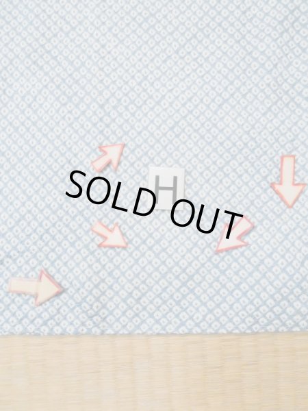 画像19: L0519E  道中着 女性用着物 衿が狭い シルク(正絹) ペール  水色, かのこ 【中古】 【USED】 【リサイクル】 ★★☆☆☆ (19)