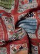 画像12: L0519F  道行 女性用着物  シルク（正絹） グレイッシュ  オレンジ, 菊 【中古】 【USED】 【リサイクル】 ★★★★☆ (12)