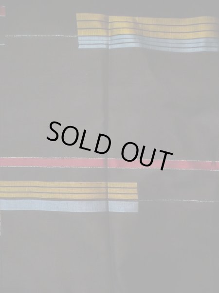 画像3: L0519H  道行 女性用着物  シルク(正絹)   黒, 縞 【中古】 【USED】 【リサイクル】 ★★★☆☆ (3)