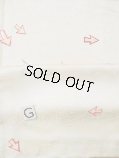 画像21: L0519I  訪問着 女性用着物  シルク（正絹） シャイニー  オフ　ホワイト, 梅 【中古】 【USED】 【リサイクル】 ★★☆☆☆ (21)