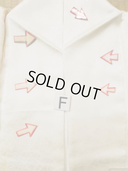 画像22: L0519I  訪問着 女性用着物  シルク（正絹） シャイニー  オフ　ホワイト, 梅 【中古】 【USED】 【リサイクル】 ★★☆☆☆ (22)